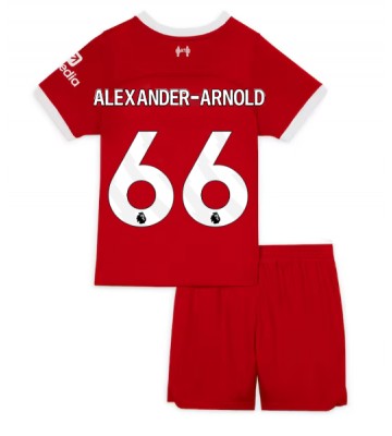 Liverpool Alexander-Arnold #66 Hjemmebanesæt Børn 2023-24 Kort ærmer (+ korte bukser)